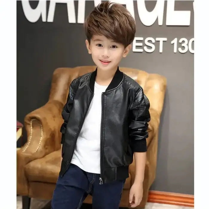 Kids leather coats online