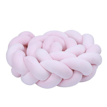 Image of Colourful Braided Cot Bumper at OleOle: Stylish, Safe, and Soft Bedding - 1M to 4.2M sizes for a cosy nursery.