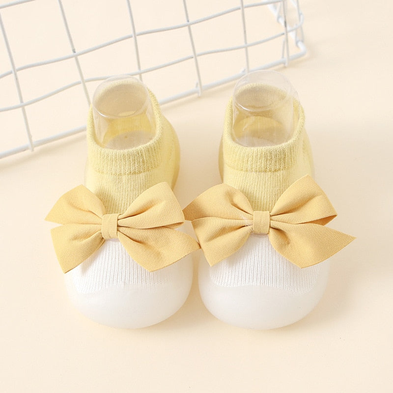 Image of Soft Sole Toddler Girls First Walker Socks Mesh Shoes for ages 0-4 yrs - Comfortable and stylish footwear for little ones on the move. Available at OleOle.