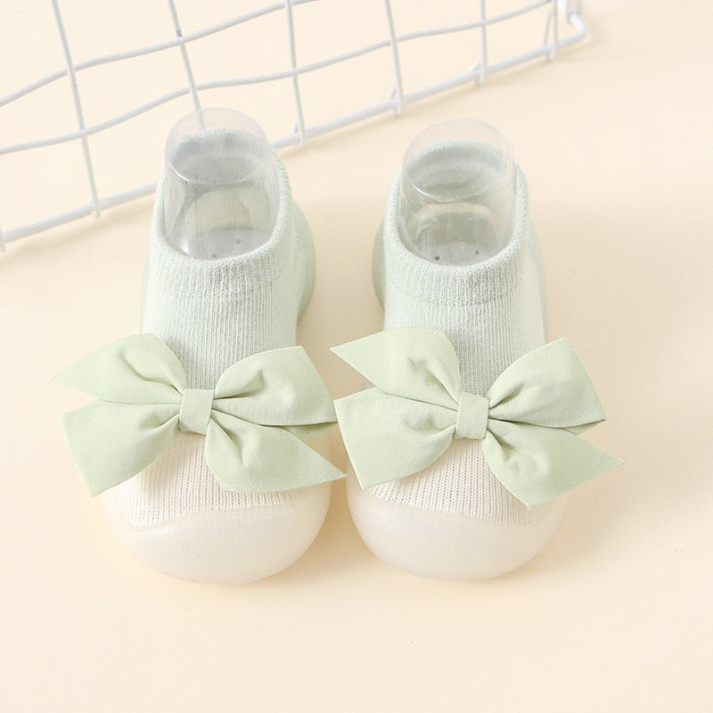 Image of Soft Sole Toddler Girls First Walker Socks Mesh Shoes for ages 0-4 yrs - Comfortable and stylish footwear for little ones on the move. Available at OleOle.