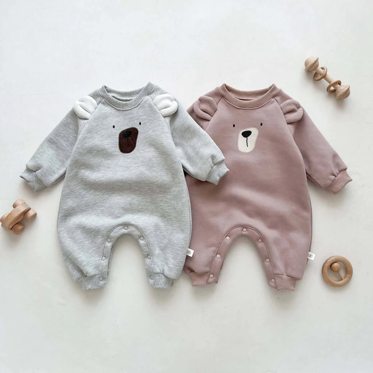 Baby Winter Warm Fleece Onesies 0 1yr