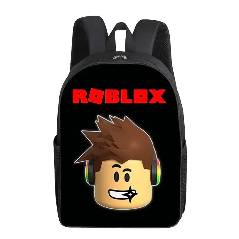 Roblox School Bag featuring a vibrant 3D character design, perfect for kids' style and functionality.