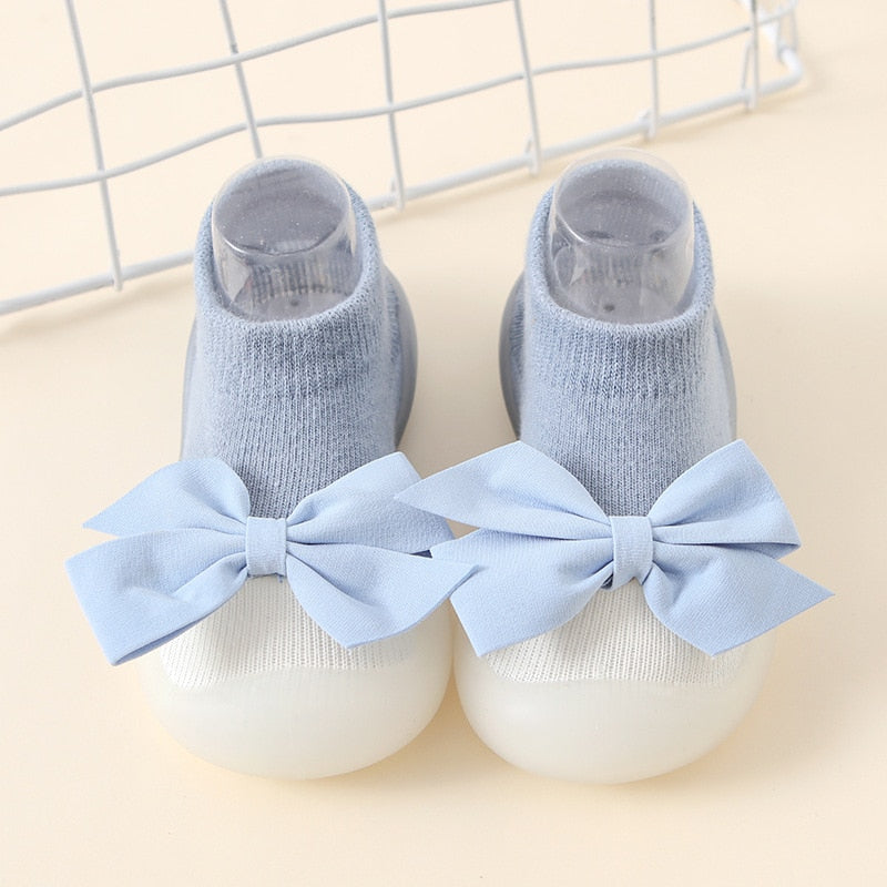 Image of Soft Sole Toddler Girls First Walker Socks Mesh Shoes for ages 0-4 yrs - Comfortable and stylish footwear for little ones on the move. Available at OleOle.