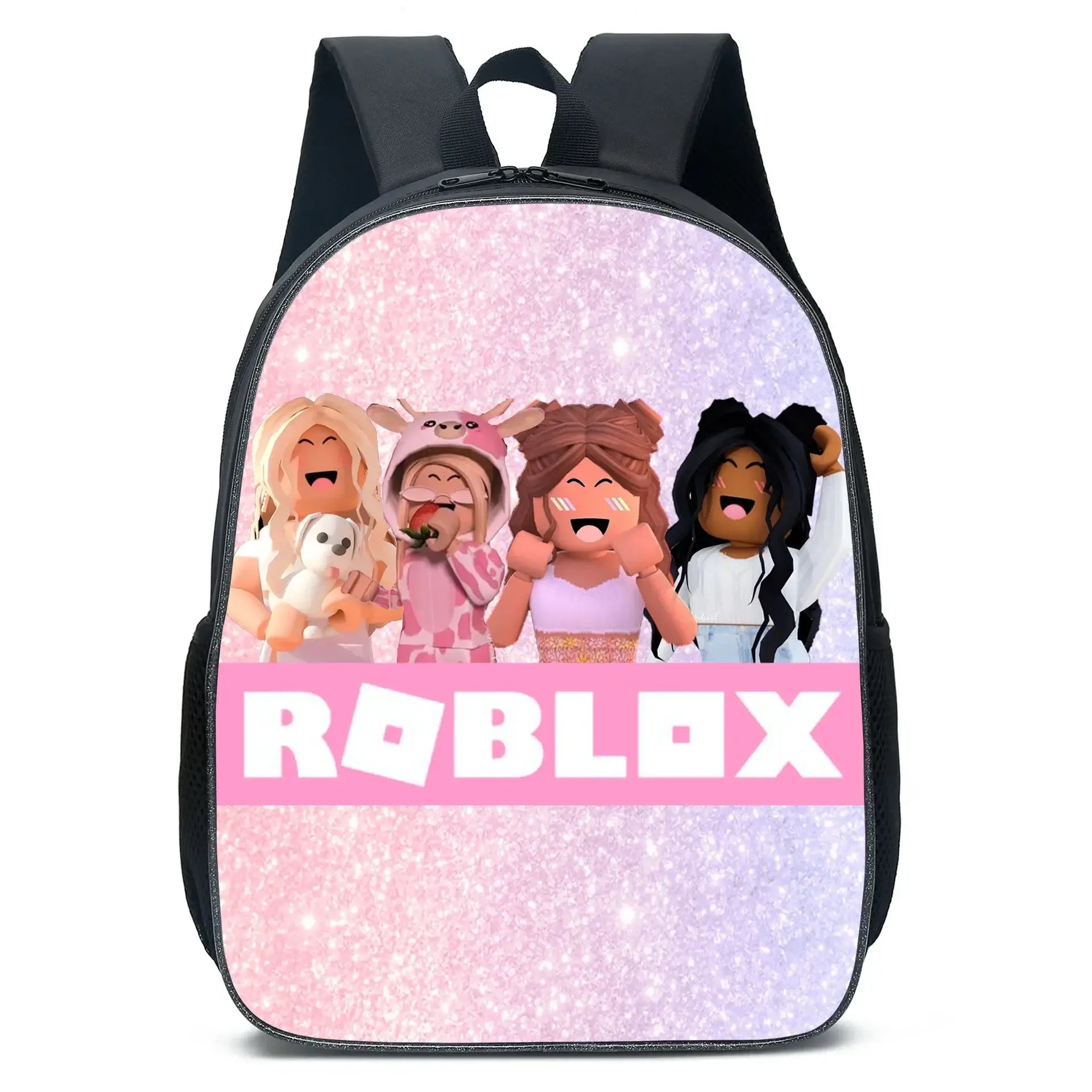 Roblox School Bag Set for Kids featuring vibrant 3D designs and playful characters from the Roblox universe.