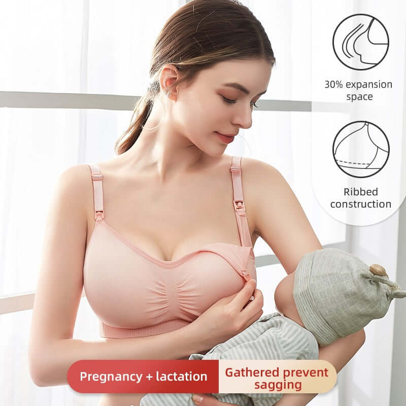 Fashion Breastfeeding Bra Natural Color Large Size Nursing Quality