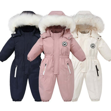 Image of Waterproof Baby Snow Suit - Vibrant Colour Toddler Snowsuit for Outdoor Adventures. Shop now at OleOle.