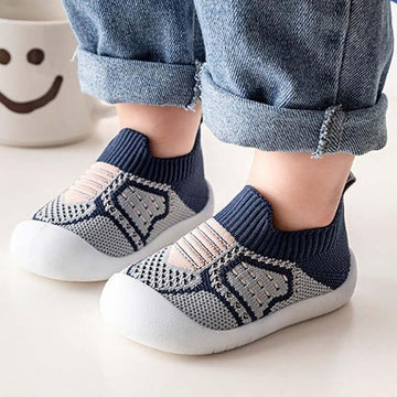 Image of Premium Newborn Anti Slip Socks - Sale! Breathable Mesh Shoes for Baby Boys and Girls (0-4 yrs). Shop now at OleOle for ultimate comfort and style.