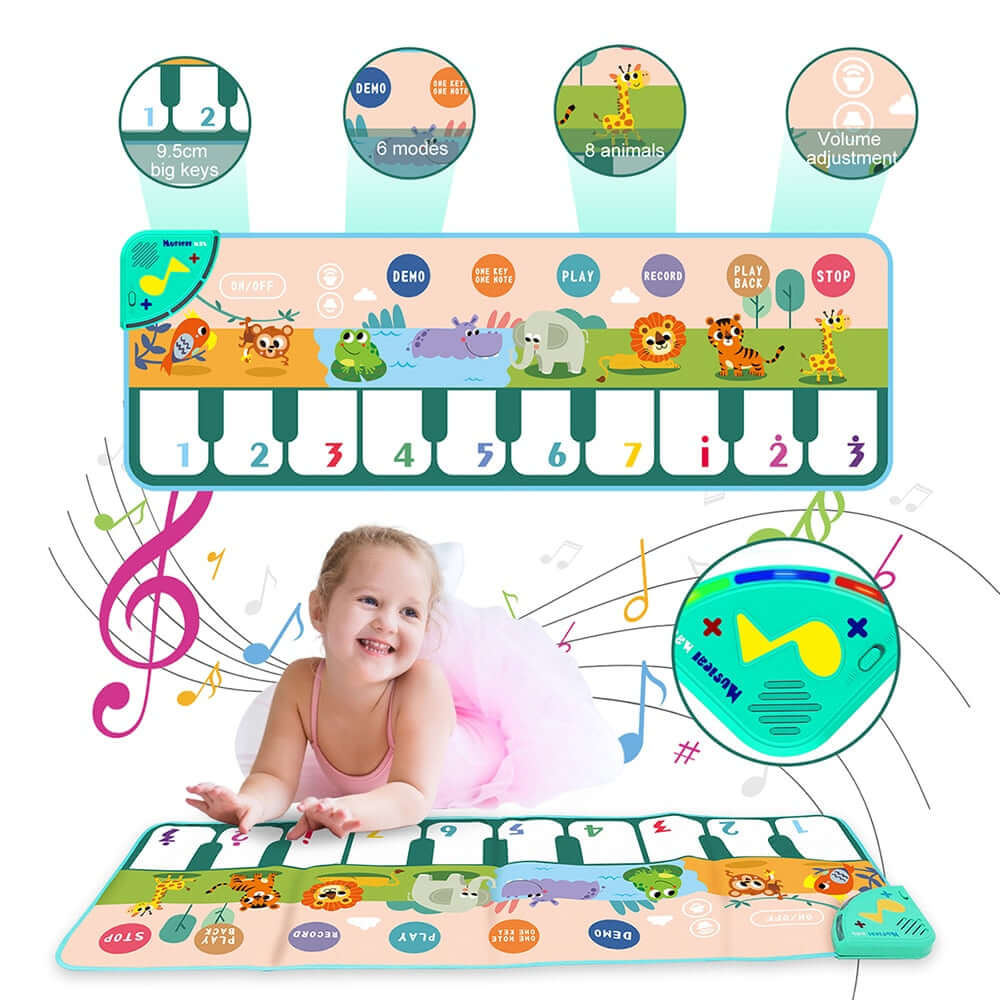 A versatile musical mat for children by OleOle, the Multifunctional Piano Mat offers hours of entertainment and learning opportunities.