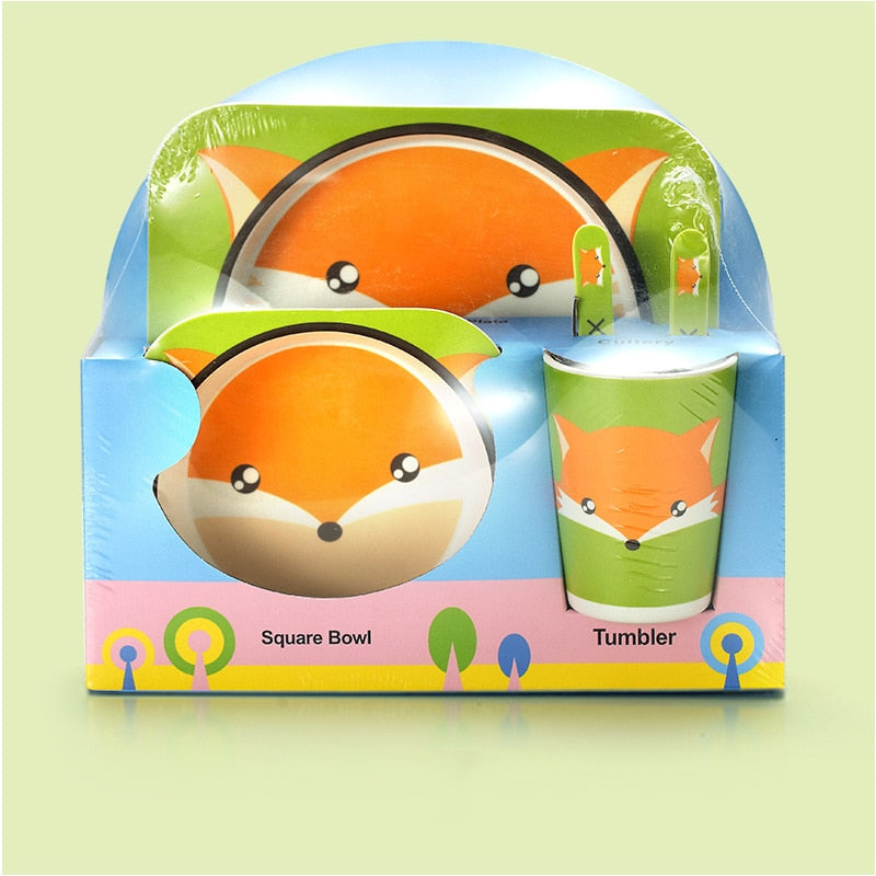 Image of Bamboo Baby Tableware: Non-Toxic, BPA-Free, Dishwasher Safe Set for Eco-Friendly Feeding! Shop now at OleOle.