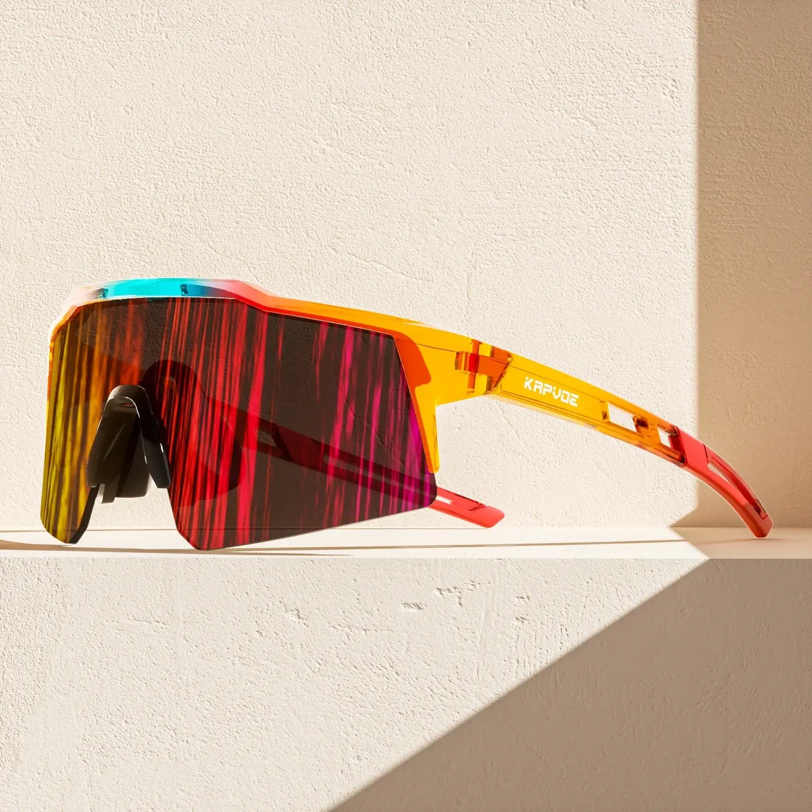 Kids polarized sports goggles sunglasses in vibrant colors, perfect for outdoor adventures and eye protection.