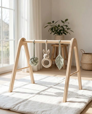 TINYNEST Premium Wooden Baby Gym