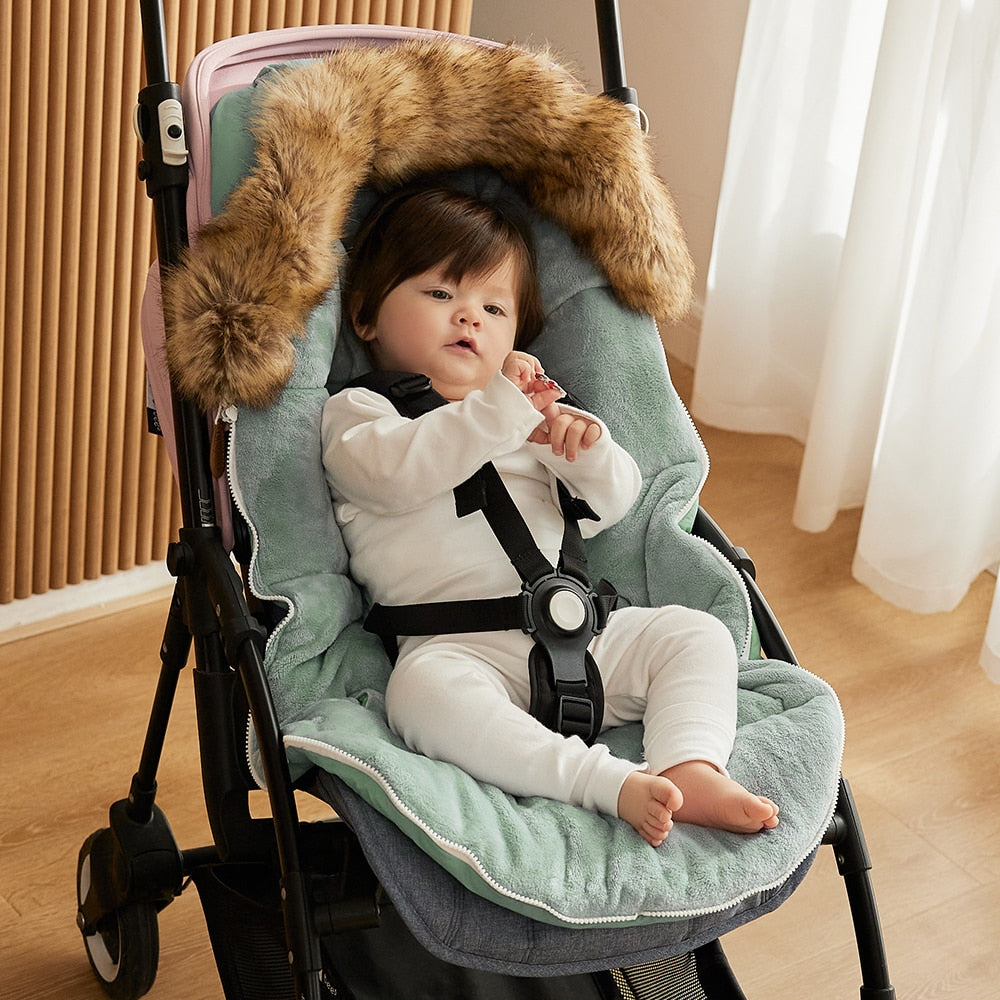 Baby girl clearance stroller with footmuff