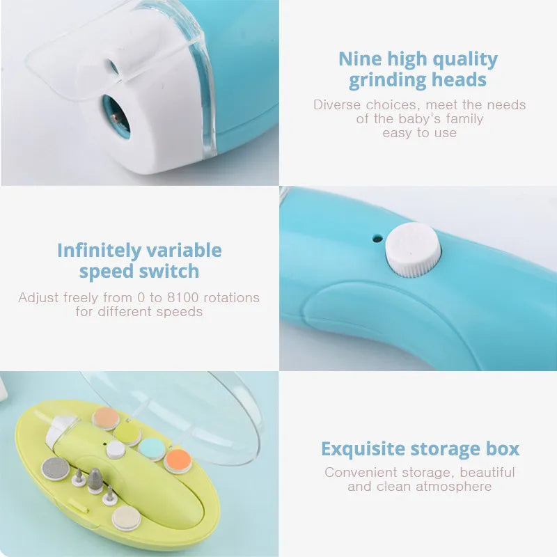 Image of Electric Baby Nail Clipper: Safe & Convenient Trimming for Little Ones - On Sale Now at OleOle!