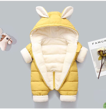 Newborn Rabbit Hooded Romper Jacket (0 - 2yrs)