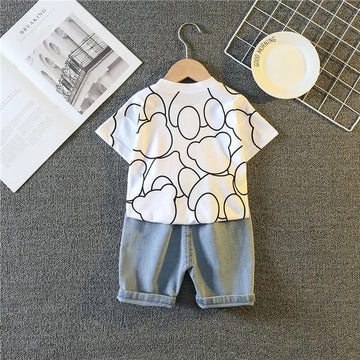 OleOle Kids T Shirts Shorts 2pcs Set - Stylish Summer Toddler Outfits (6 months - 5 years)