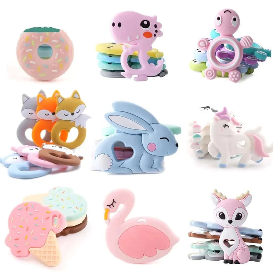 Image of Animal Silicone Teether Collection - On Sale at OleOle! Soothing Relief for Your Baby's Teething Journey