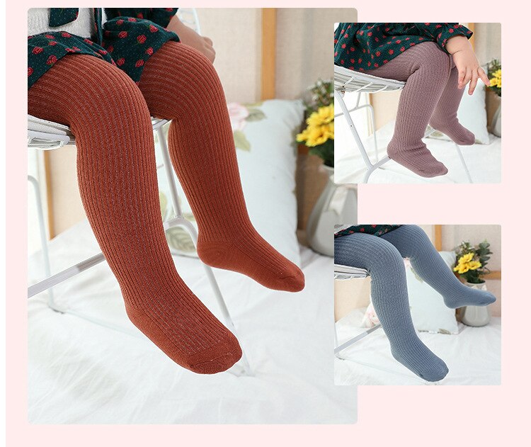 Image of Cute and Cosy Knitted Baby Girl Pantyhose, Sizes 0-6yrs - Perfect for Every Little Fashionista! Shop now at OleOle.