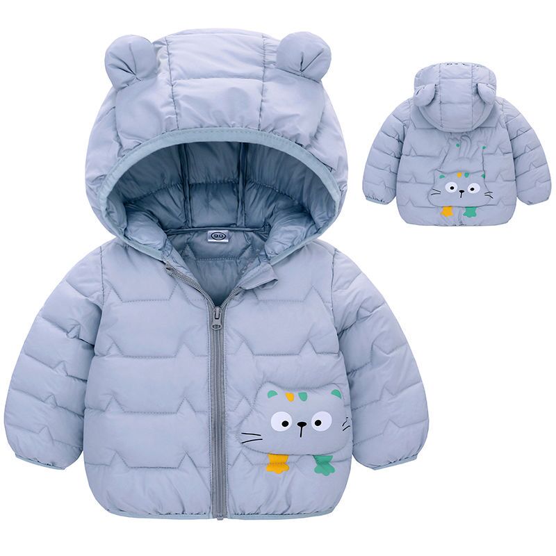 Image of Stylish Hooded Down Jackets for Baby (1-5 yrs) – Warmth and Fashion in Every Stitch! Shop now at OleOle.