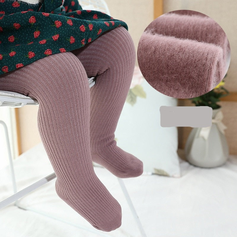 Image of Cute and Cosy Knitted Baby Girl Pantyhose, Sizes 0-6yrs - Perfect for Every Little Fashionista! Shop now at OleOle.