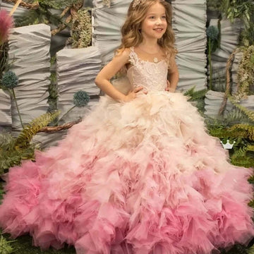 OleOle Princess Lace Puffy Flower Party Dresses for Girls (1 - 14 years)