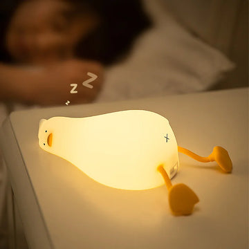 OleOle Squishy Lying Flat Duck Bed Side Lamp