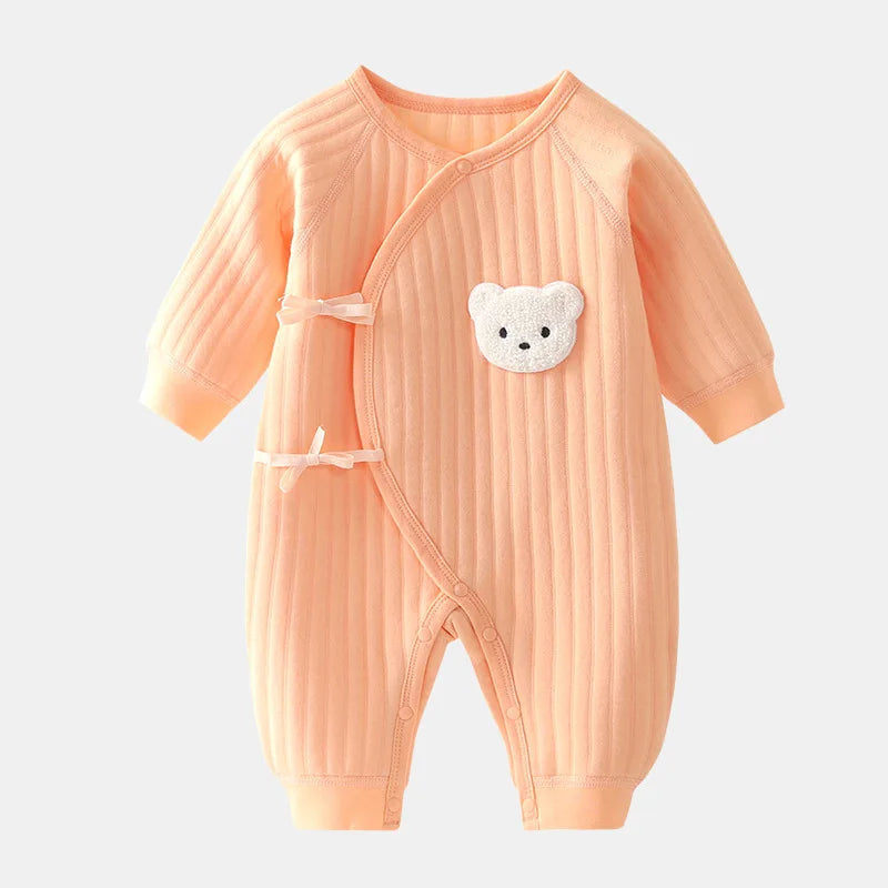 Image of Cozy Cotton Onesie for Newborns: Unisex Baby Bodysuit (0-6 months) - Ultimate Comfort for Tiny Tots! Shop now at OleOle.