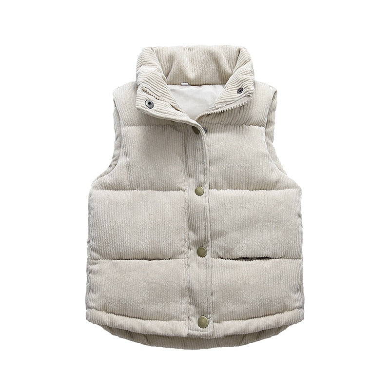 Image of Cosy Kids Thicken Vest: Stylish warmth for boys & girls (2-10 yrs). Ideal winter fashion! Shop now at OleOle.