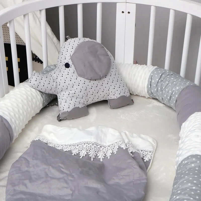 Image of Cotton Cot Cushion Bumpers - Safety and Comfort Solution for Baby Cots. Shop now at OleOle.