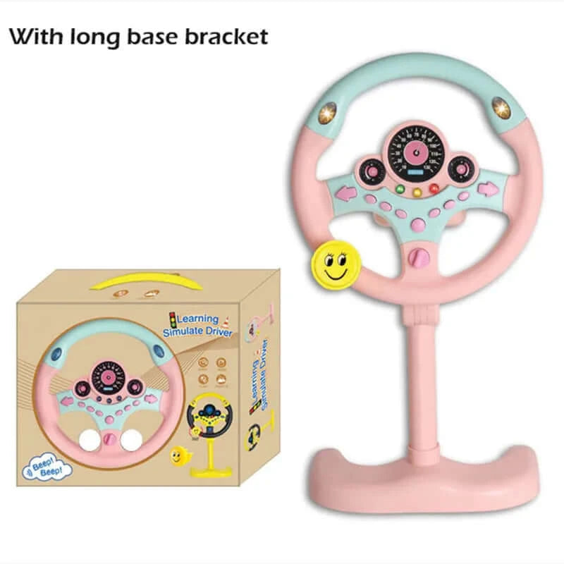 Image of Kids Steering Wheel - Driving Simulator Toy: Interactive Fun for Ages 2+. Shop now at OleOle.