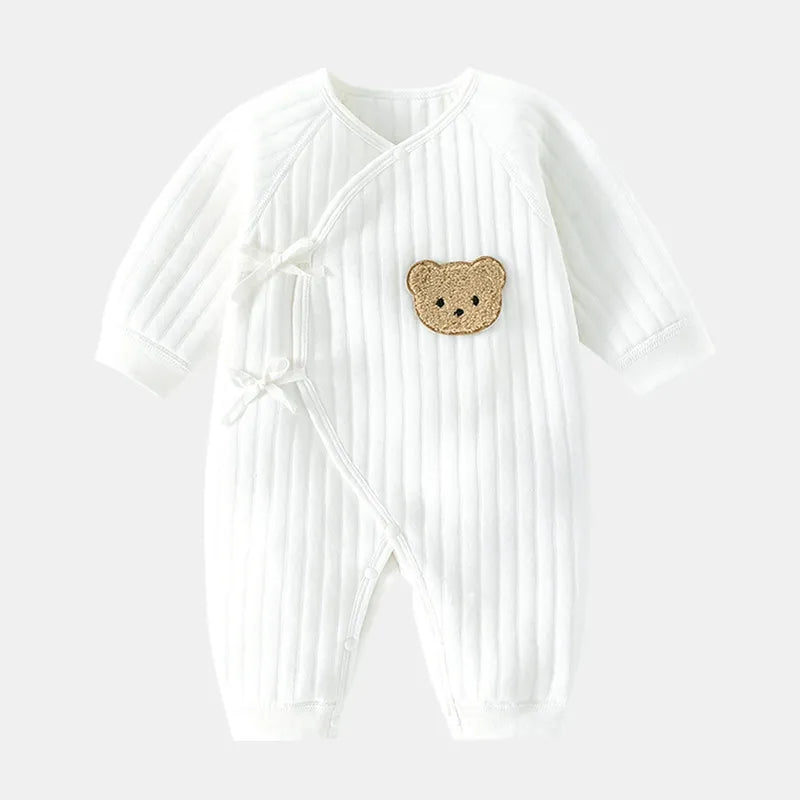 Image of Cozy Cotton Onesie for Newborns: Unisex Baby Bodysuit (0-6 months) - Ultimate Comfort for Tiny Tots! Shop now at OleOle.