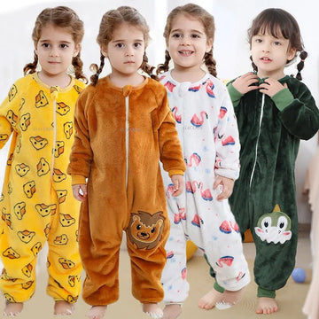 Kids Flannel Warm Onesie Sleeping Bag (1 - 7 yrs)