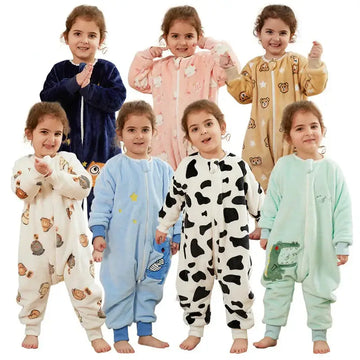 Kids Flannel Warm Onesie Sleepsack (1 - 7 yrs)