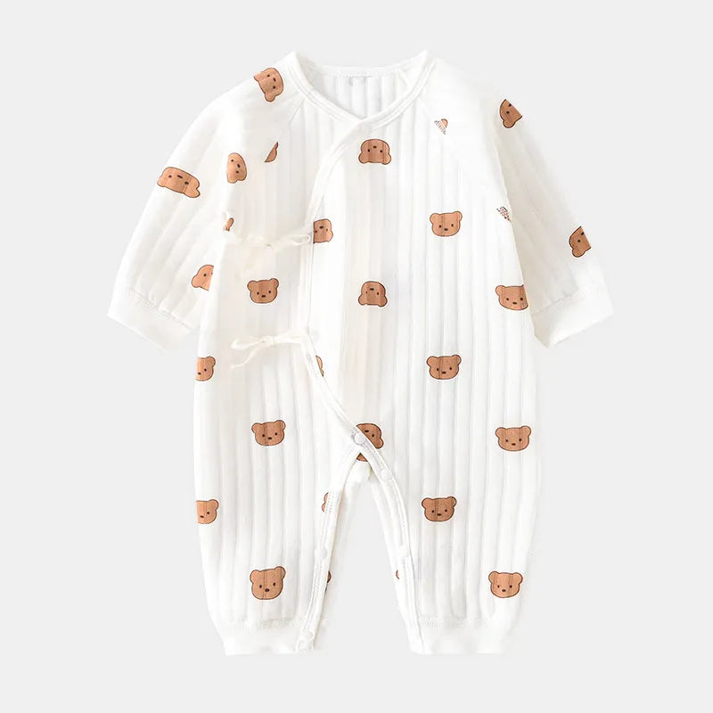 Image of Cozy Cotton Onesie for Newborns: Unisex Baby Bodysuit (0-6 months) - Ultimate Comfort for Tiny Tots! Shop now at OleOle.