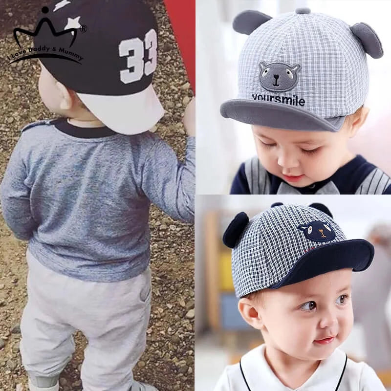 Image of Baby Baseball Caps: Stylish & Protective Hats for 6m - 3 years, On Sale Now! Shield your little one with fashion and sun safety. Shop today at OleOle!