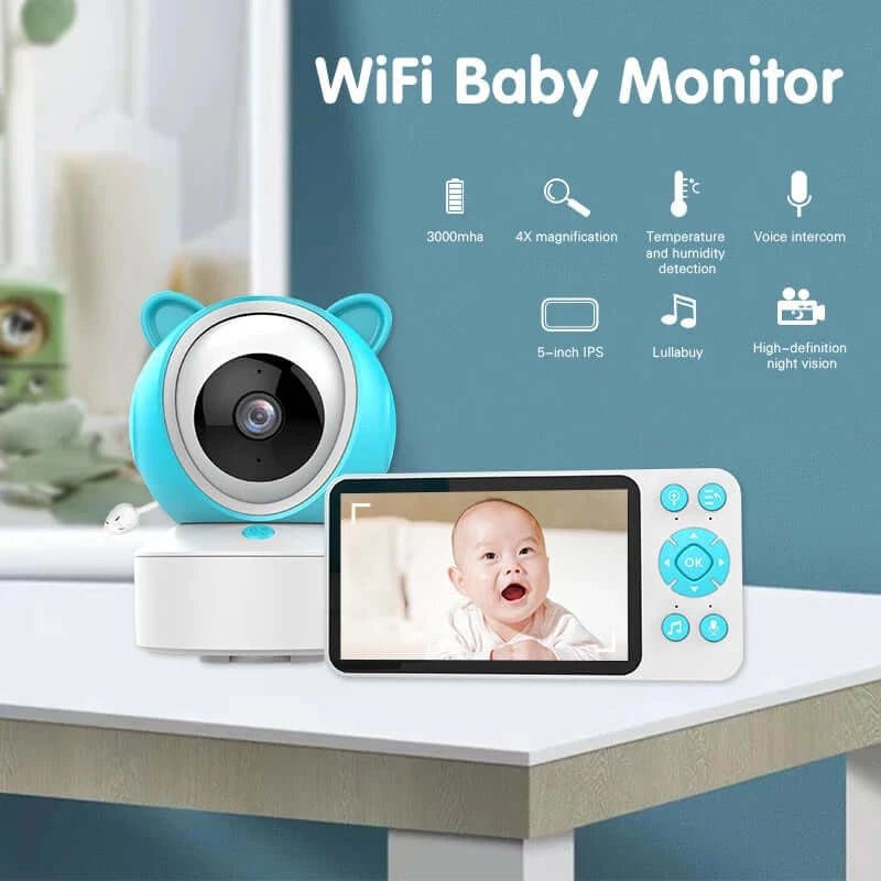 Image of Smart WiFi FHD A/V Baby Monitor Camera - Crystal Clear Video, Two-Way Audio, Motion Detection. Shop now at OleOle.