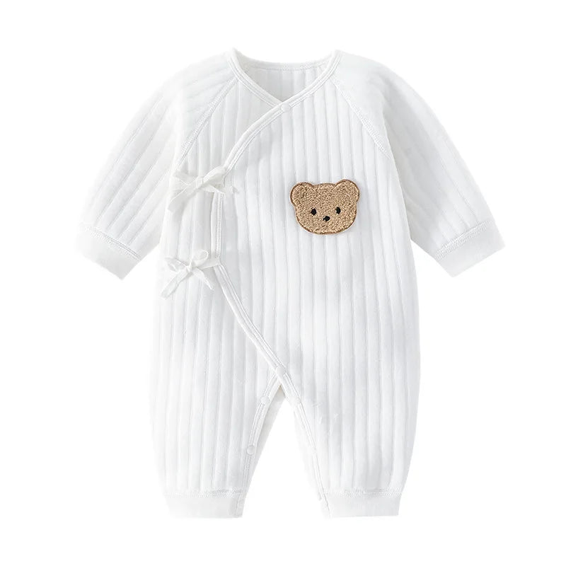 Image of Cozy Cotton Onesie for Newborns: Unisex Baby Bodysuit (0-6 months) - Ultimate Comfort for Tiny Tots! Shop now at OleOle.