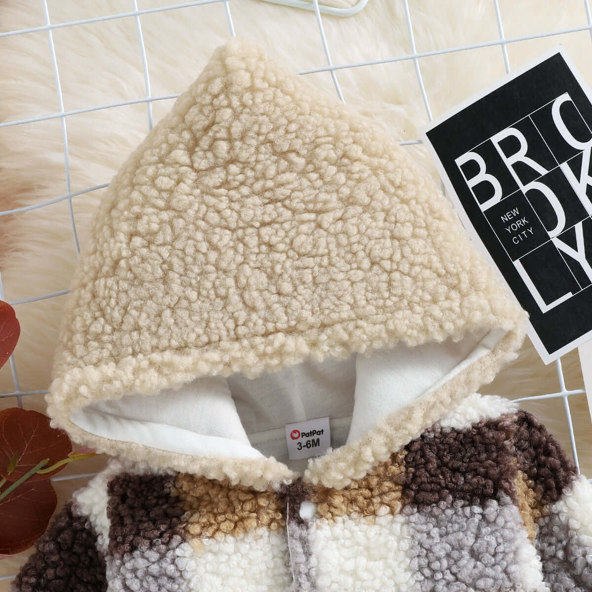 Image of Adorable baby boy's hooded winter sweater coat for 3m - 2yrs. Stay cosy in style. Shop now at OleOle.