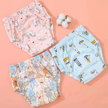 Image of Reusable Baby Nappy Set - Eco-Friendly Toilet Training Pants. Shop now at OleOle.