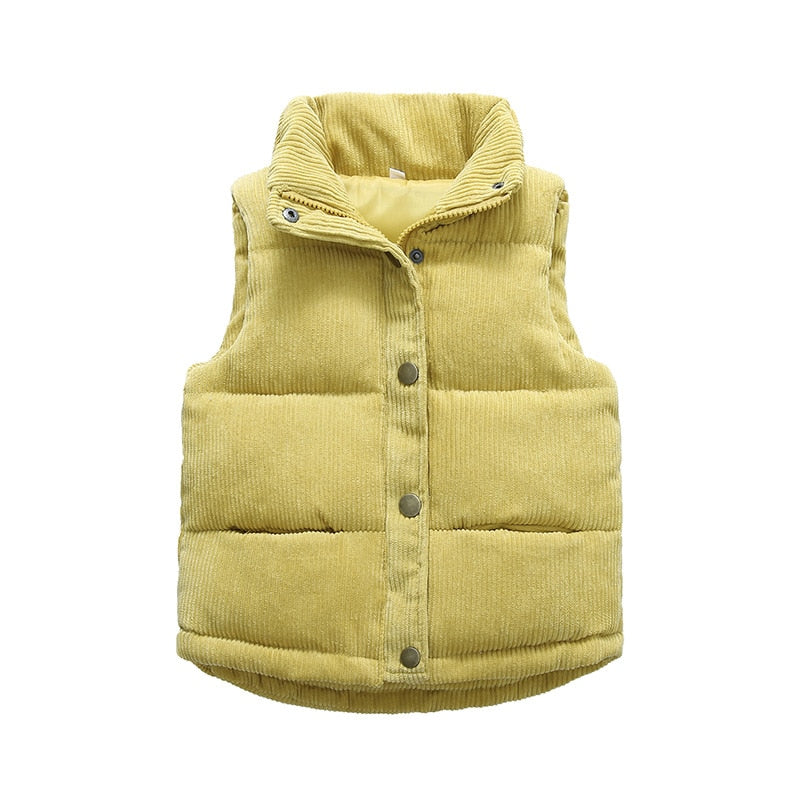 Image of Cosy Kids Thicken Vest: Stylish warmth for boys & girls (2-10 yrs). Ideal winter fashion! Shop now at OleOle.