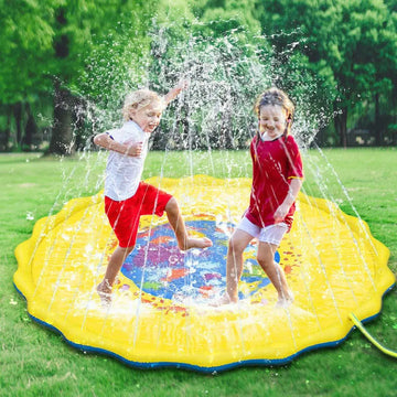 Inflatable Outdoor Water Spray Play Mat for Kids