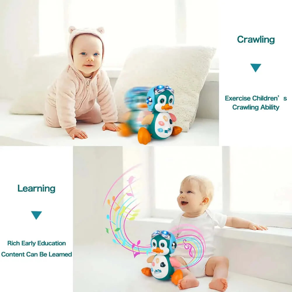 Image of Multifunctional Musical Penguin Toy - Perfect Baby Activity Companion for Learning and Play. Shop now at OleOle.