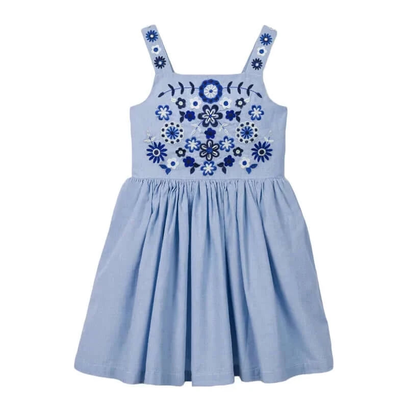 Image of Baby Girls Summer Dress Collection, Ages 2-7: Stylish dresses for a cool and chic summer look. Shop now for irresistible deals at OleOle.