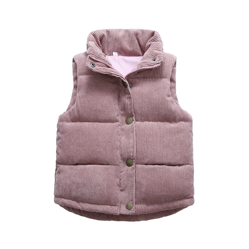 Image of Cosy Kids Thicken Vest: Stylish warmth for boys & girls (2-10 yrs). Ideal winter fashion! Shop now at OleOle.