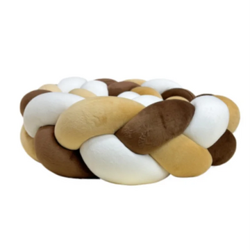 Multicolour Braided Cot Bumper Collection (1-4m)