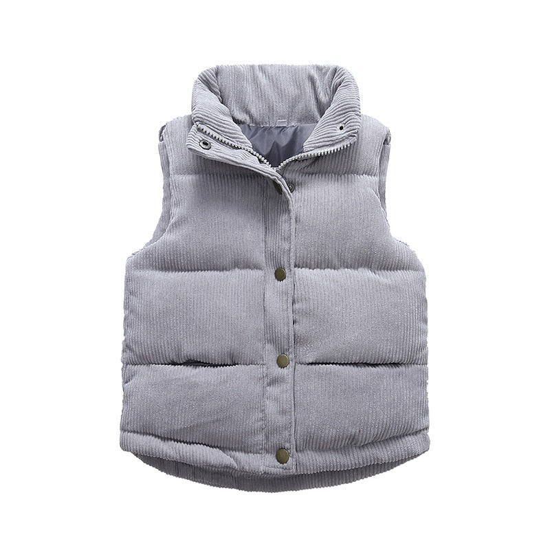 Image of Cosy Kids Thicken Vest: Stylish warmth for boys & girls (2-10 yrs). Ideal winter fashion! Shop now at OleOle.