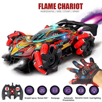 OleOle 4WD Racing Car for Kids - Spray Exhaust, Drifting with Gloves Remote Control Fun (6+ Years)