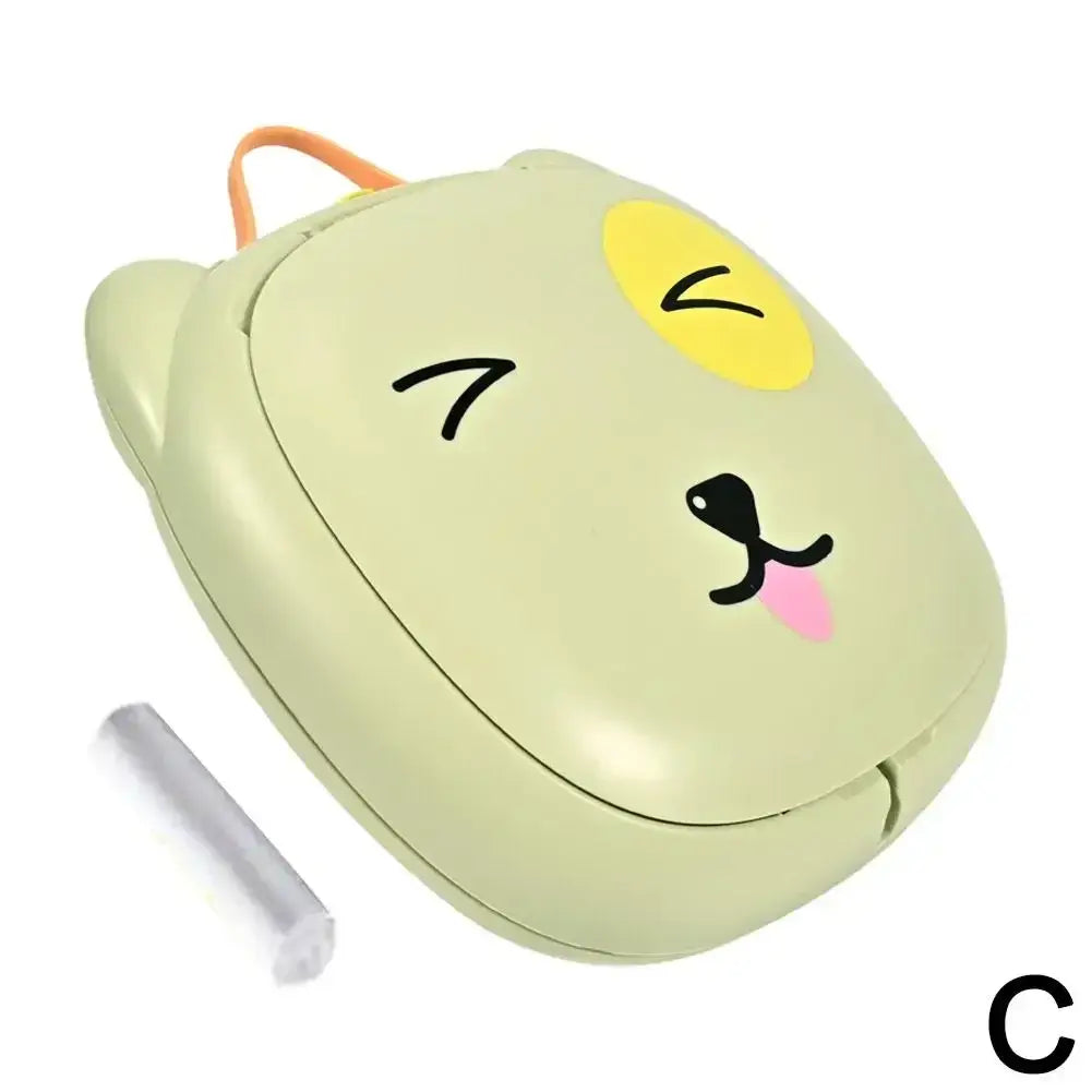 Kids foldable travel toilet in a bear design, perfect portable potty for potty training toddlers on the go.