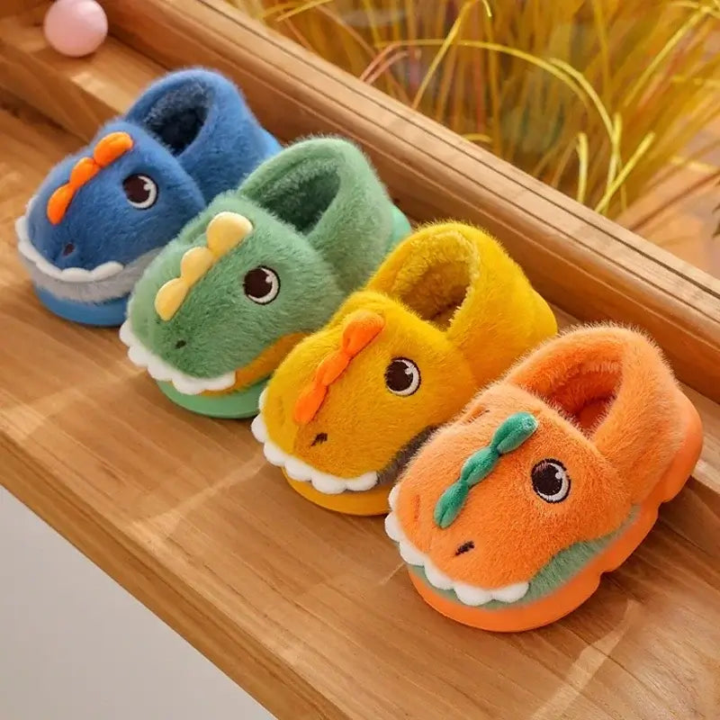 Image of Cartoon Winter Slipper Shoes for Kids | Warm, Non-Slip, Cute Animal Designs. Shop now at OleOle.