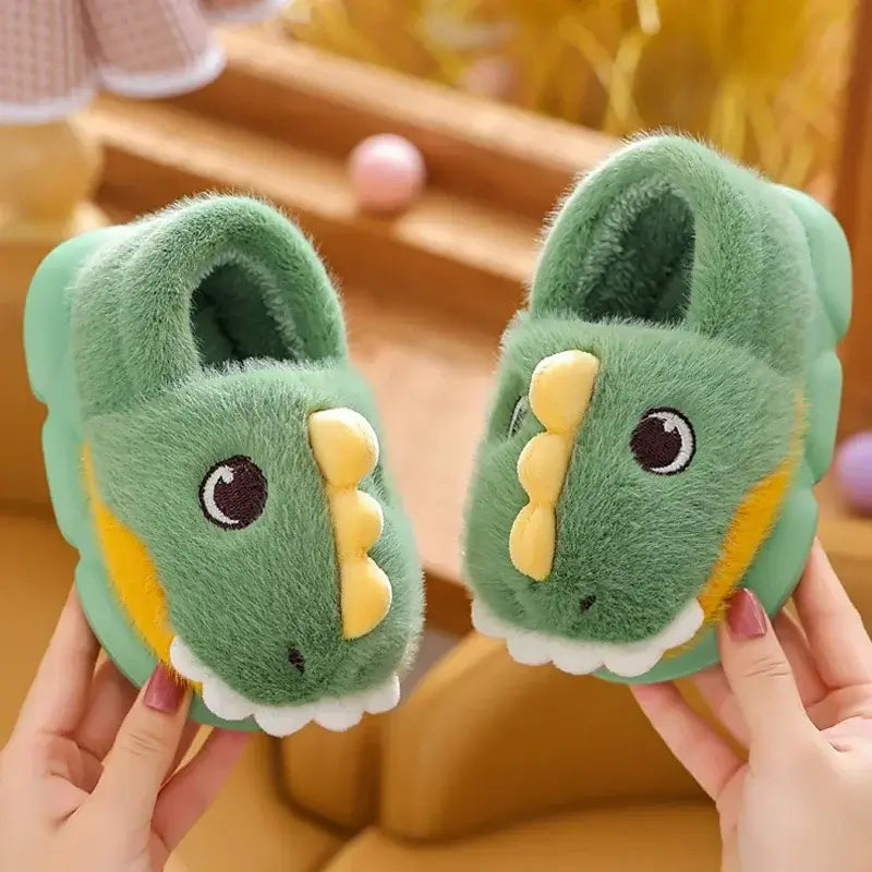 Image of Cartoon Winter Slipper Shoes for Kids | Warm, Non-Slip, Cute Animal Designs. Shop now at OleOle.