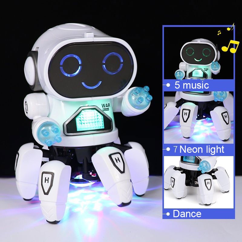 Image of Dancing Octopus Robot Toy: On Sale at OleOle - Musical & LED Fun. Perfect, Educational Gift for Kids. Limited Time Offer!